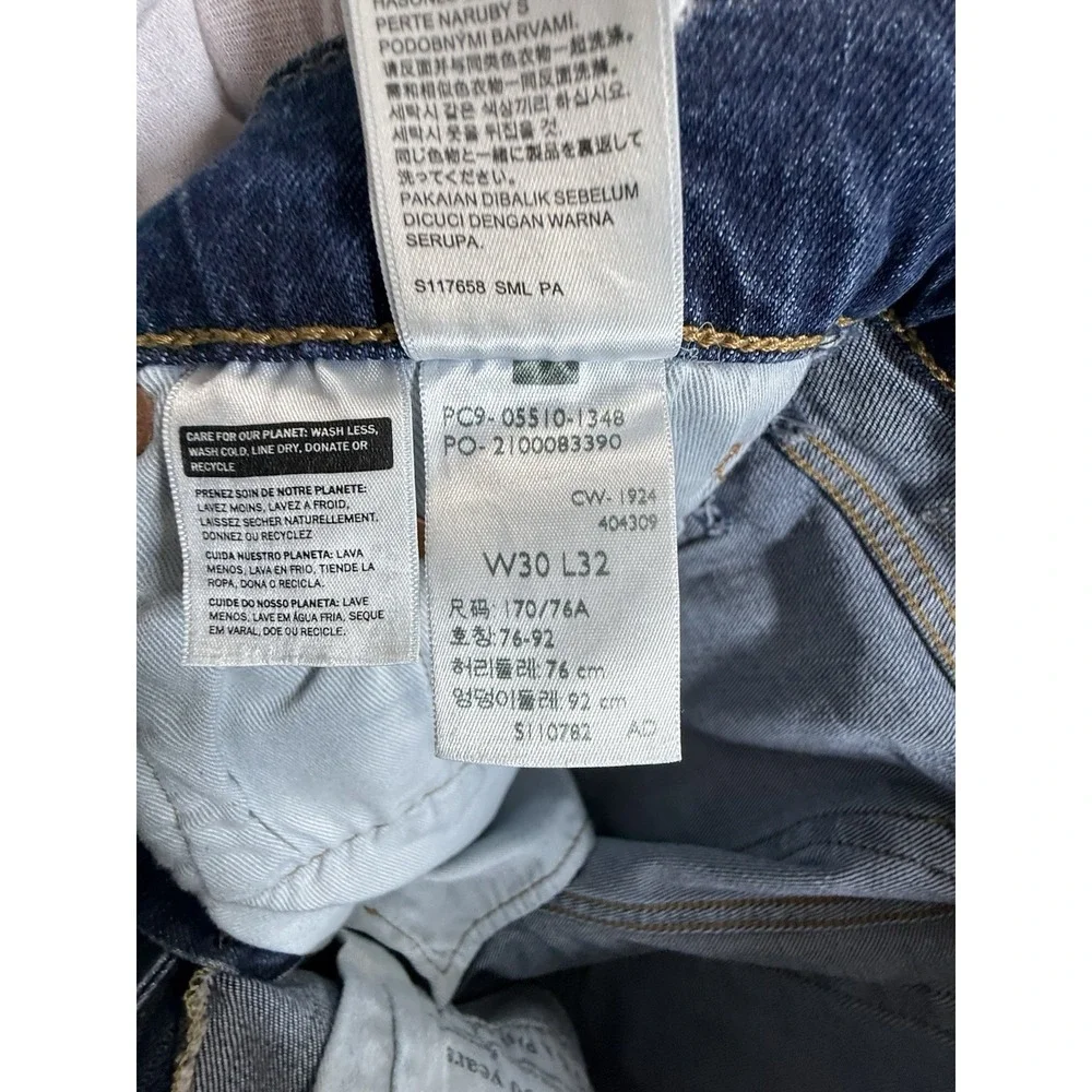 Levi's 511 Jeans Mens 30x32 Blue Slim Fit Medium Wash Faded American Denim Pants